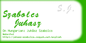 szabolcs juhasz business card